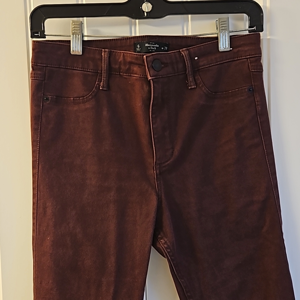 Abercrombie Wine Jeggings